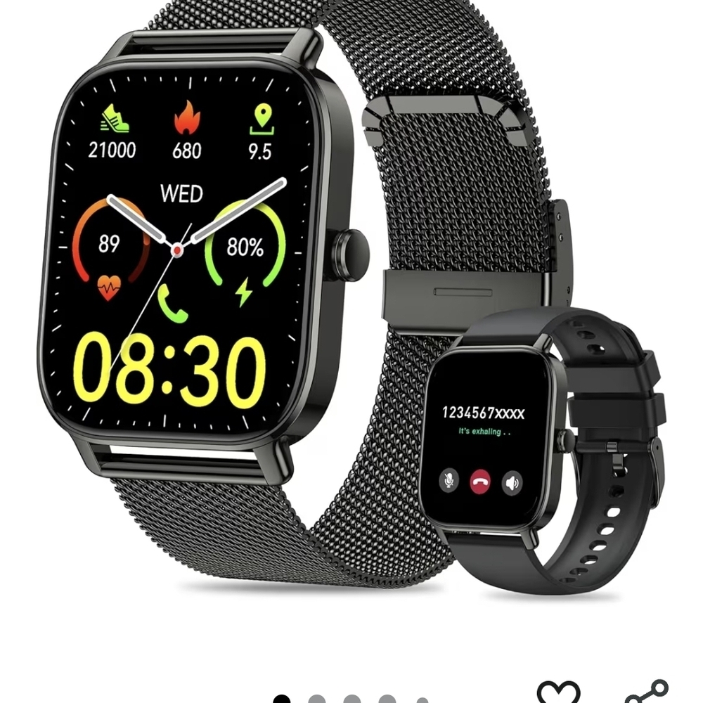 Smartwatch with Black Strap
